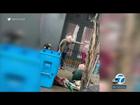 San Francisco industry owner sprays homeless girl with hose